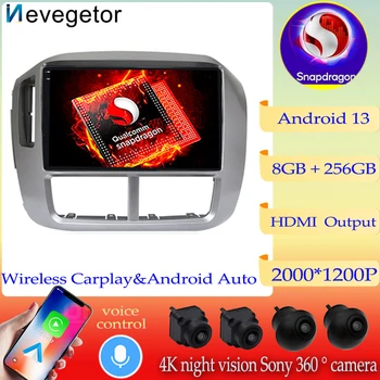 Qualcomm Snapdragon Carplay Android 13 Auto Radio DVD Til Honda Pilot 2006 2007 2008 GPS Navigation Afspiller Stereo Hoved 2din-Enhed
