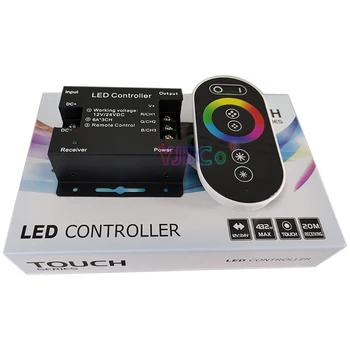 RGB Touch Pad Panel LED Strip Controller 12V 24V 18A 12A Enkelt farve /farvetemperatur Lys RF-Trådløs Fjernbetjening lysdæmper