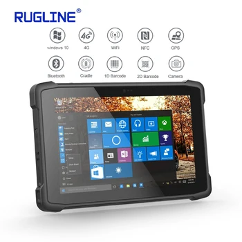 RUGLINE Windows 10 Robust Vandtæt, Stødsikkert Med 2D Scanneren NFC GSM/4G 10 tommer Industriel Panel PC Tablet