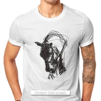 Ridning Elsker Motion Mænds TShirt Dressur Tegning Individualitet T-Shirt med Grafisk Casual Sveder Ny Trend