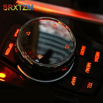 SRXTZM IDrive Car Multimedia-Knap Knappen Dække Keramiske Sort til BMW X1 F25 X3 X4 F15 X5 F16 X6 1 2 3 5 Serie F10 F20 F30 F34