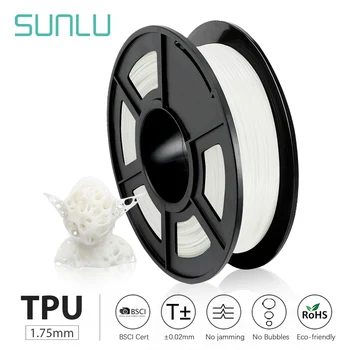 SUNLU TPU 3D-Printer Filament Fleksibel Filament 1.75 mm 0,5 kg /Rulle 95A Shore-Hårdhed God Til Udskrivning Barn, Sko Og Legetøj