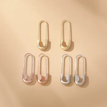 Simple Mini Computer Pin-Øreringe til Kvinder Metal Guld Farve Instagram-Stil Simpelt Mode Smykker Tilbehør