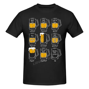 Sjove Happy Øl T-Shirts Grafisk Bomuld Streetwear Korte Ærmer Fødselsdag Gaver Sommer Stil Drikke T-shirt Herre Tøj