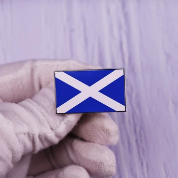 Skotland Nationale Flag Emalje Pin Skotske St. Andrews Flag St Andrews På Tværs Af Metal Badge
