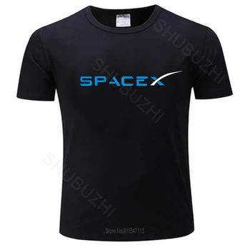 SpaceX sort tshirt Rum X Logo T-Shirt Mænd er Populære kærestes Plus Size t-shirt nye mode bomuld teeshirt drop shipping