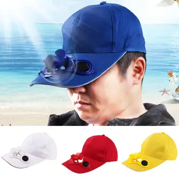 Sport Hat Justerbar Beskyttelse Soldrevne Ventilator om Sommeren Udendørs Baseball Hat solhat til Rejser