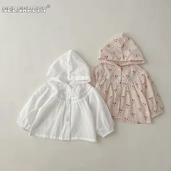Spædbarn Baby Solcreme Tøj Efteråret solbeskyttelse Tøj Pige Åndbar Udendørs Tyndt Lag Fashionable Cardigan Børn 0-3Y