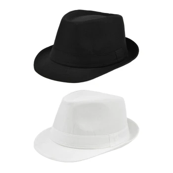 Storbritannien Mænd, Herre Fedora Hat til Bryllup Fest Elegant Dame Photoshoot Hat