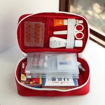 Store First Aid Kit Tomme Medicin Taske Camping Nødsituation Arrangør Udendørs Jordskælv Overlevelse Katastrofe Pille Opbevaringspose