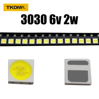 TKDMR 100/50stk LED-Baggrundsbelysning High Power 2W 3030 6V Nuværende 200-250MA kold Hvid Temperatur 15000-20000k TV-Program