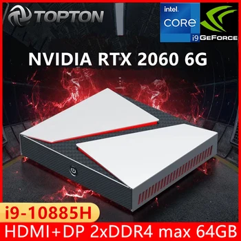 TOPTON Gaming Mini-PC Nvidia RTX 2060 6G Intel i9 10885H i7 10870H DDR4 NVMe SSD Desktop-Computer NUC Windows 11 4K UHD DP WiFi