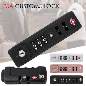 TSA007 Told Password Lock Multi-purpose 3-cifret kodelås Til Rejse Bagage Kuffert Anti-Tyveri-Kode Hængelås