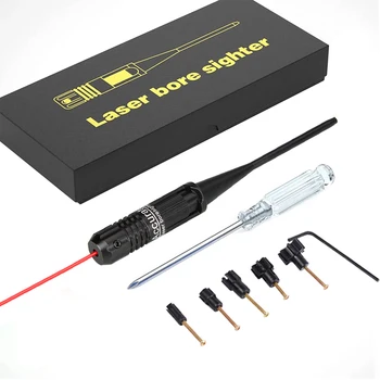 Taktisk Red Dot Laser Boring Sighter Laser Anvendelsesområde Kit til 0.22 - 0.50 Fem Kaliber Riffel Hund Gun Stil Kollimator