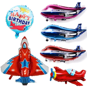 Tegnefilm fly ballon passagerfly fighter toy ballon børn fødselsdagsfest ballon dekoration engros