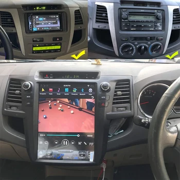 Tesla Skærmen Android GPS Nagavition For Toyota Fortuner/HILUX SW4 Revo 2005-2014 Manuel A/C, Auto Stereo Radio Multimedie-Afspiller