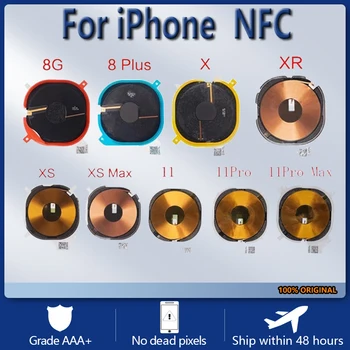 Trådløs Opladning Chip Spole NFC Modul Flex Cablefor iPhone 8 Plus X XR XS 11 11Pro Antal SE2020 Oplader Panel Mærkat Flex Kabel