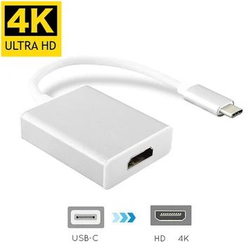 USB Type C Adapter USB3.1 (USB-C) til HDMI-kompatibel 4K Video Converter USBC Kabel til MacBook Chromebook Samsung S8 S9 HD-TV