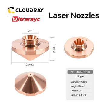 Ultrarayc For Bodor Fiber Laser Dyser Enkelt & Dobbelt Lag Dia.25mm H15mm M11 for Precitec Fiber Laserskæring Hoved