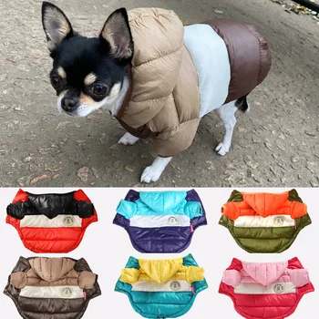 Vinteren Hund Tøj Til Små Hunde Vandtæt Hvalp Hoodies For Pet Tøj, Udstyr Chihuahua Yorkie Kæledyr Hvalp Pels Jakke