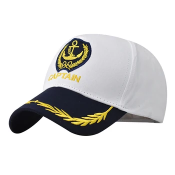Voksen Yacht Båd Skibet Sejler Kaptajn Kostume Baseball Hat Cap Bomuld Hat Admiral Baseball Caps Kaptajner Hat For Mænd Sejlads