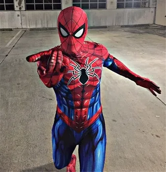 Voksne/Børn Halloween Animationsfilm Spiderman Kostume Ultimative Rustning MK 4 passer Cosplay Fullbody Alle-Alle-Forskellige Superhelte Buksedragt