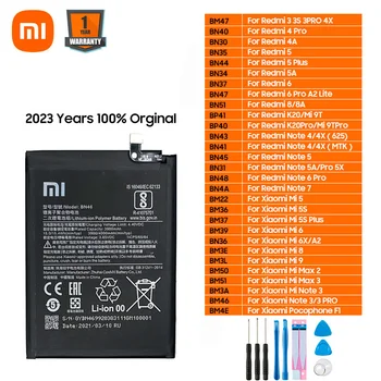 Xiaomi Telefon Batteri Redmi Note 3 3 4 4A 4X 5 5A 5X 6 7 7 8 9 Pro Plus A2 A3 Lite BN46 BM4J BM4F BM4E Udskiftning af Batterier