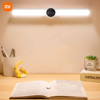 Xiaomi Youpin Led Magnetiske læselampe med Ur Batteri Sovesal Beskyttelse af Øjne Bruser Opladning Soveværelse læsestof Lampe
