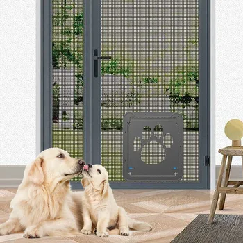 ZK30 Nem at Installere Pet Dør Sikkert, Aflåseligt Magnetisk Skærm Udendørs Hunde Katte Mode Vinduet Gate House Frit