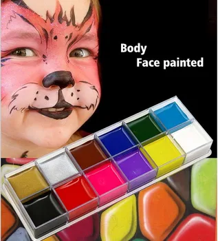 engros krop ansigtsmaling klovn Halloween makeup Maleri for Børn, Voksne Festival Party Cosplay Ansigt Farve Makeup Pigment