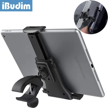 iBudim Cykel Tablet-Holder 4-12 tommer Løbebånd Indendørs Træningscenter Styret Tablet PC-holderen til iPad Air Pro Bike Telefon Beslag