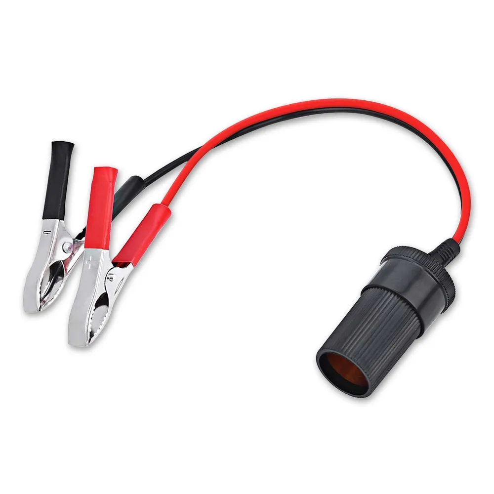 Bil Lighter Stik 12V Bærbar Strømforsyning Adapter Crocodile Clip Cigarettænder USB-Tilbehør til Bilen Gratis Fragt - 1