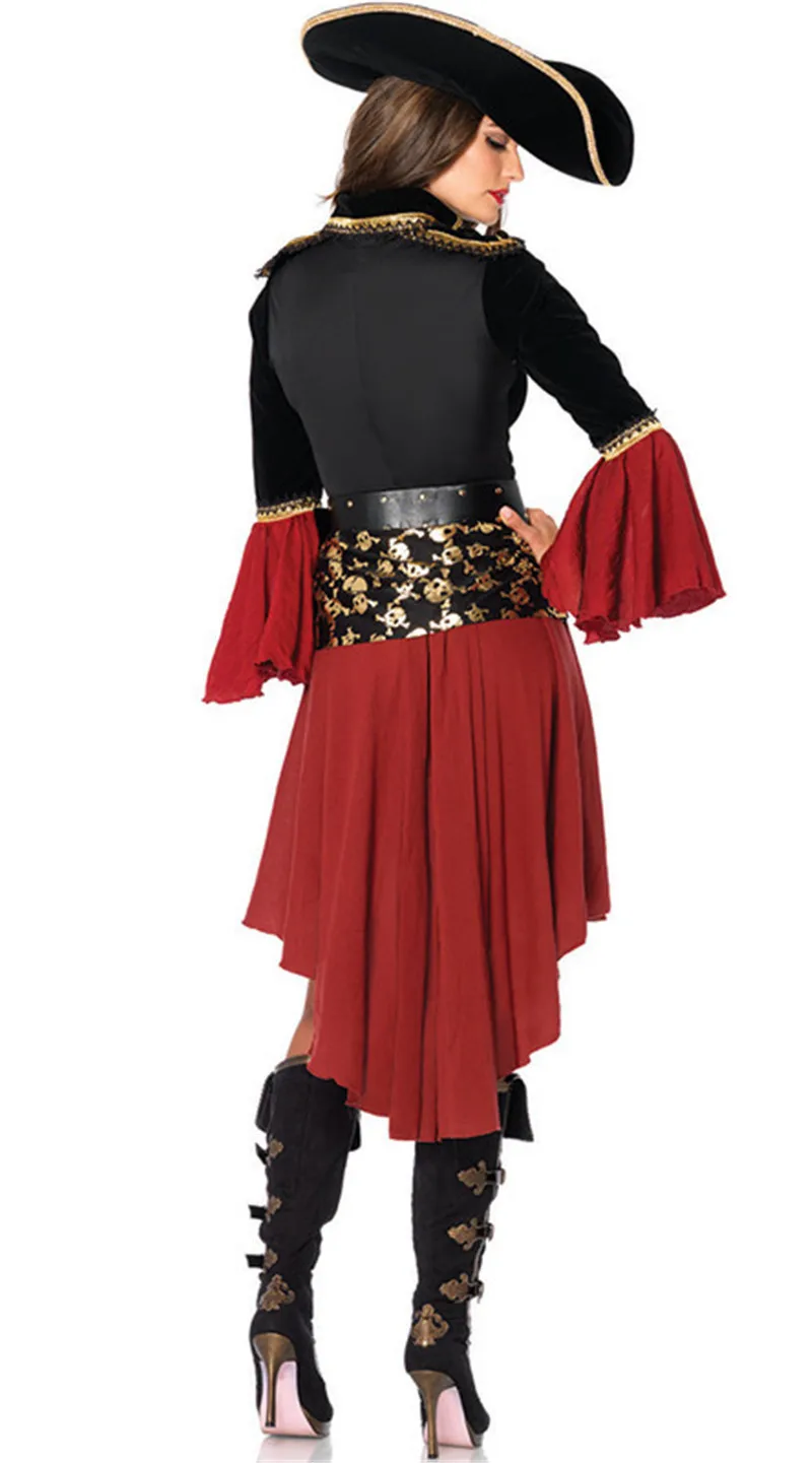 Cosplay Film&tv Kvindelige Pirater Kaptajn Kostume Halloween-rollespil, der Passer Medoeval Gotiske Fancy Kvinde, er Kjole Halloween, Karneval - 3