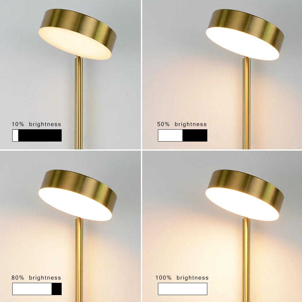Moderne og enkle LED indendørs belysning væg lampe 9W touch-trinløs dæmpning hjem soveværelse sengen spejl justerbare vægbeslag lampe - 1
