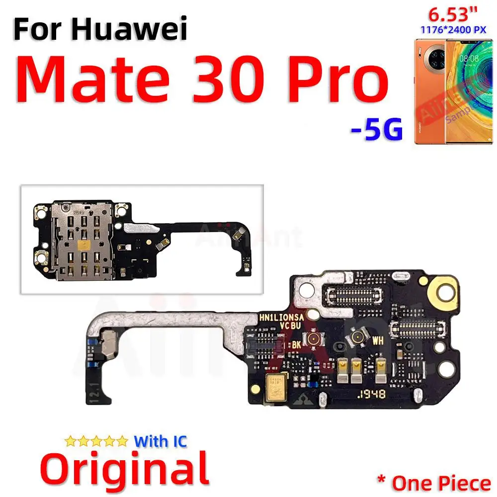 Originale USB-Oplader Dock-Stik Port til Opladning Board Flex-Kabel For Huawei Mate 20X 20 30 40 40DET Lite Pro RS Sim Telefon, Dele - 4