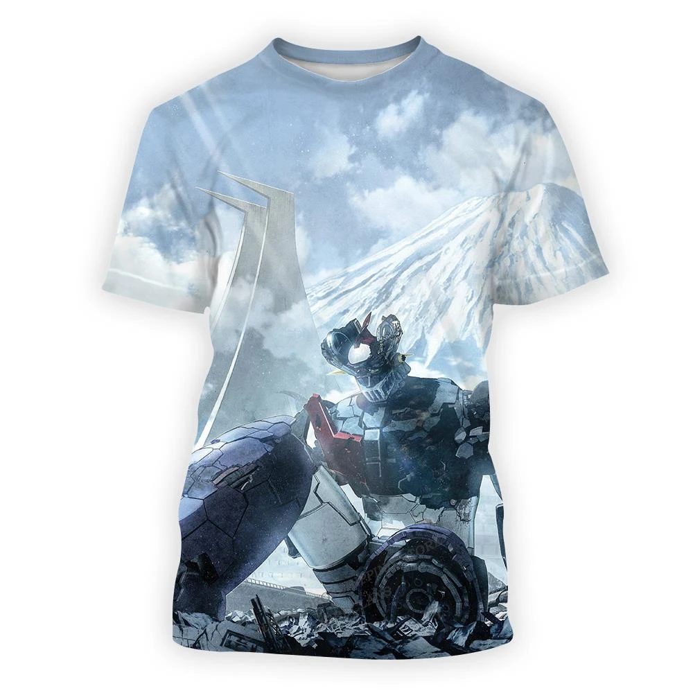 Mazinger Z 3D Printet T-shirt Mænd Fashion T-Shirt til Børn Hip Hop Tops Tees Animationsfilm Robot t-shirt Afslappet Drenge Piger Cool t-shirt - 5