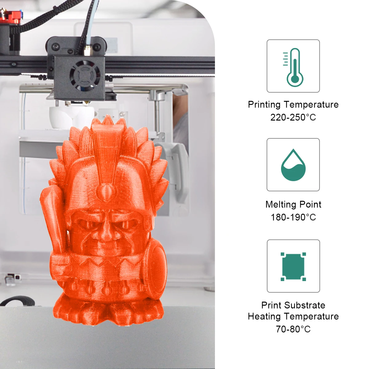 SUNLU PETG Filament 1kg 1.75 mm FDM 3 Ruller/Sæt 3D-Printer Materiale med Spool Høj Styrke, Ikke-giftige 100% Ingen Boble Filamenter - 2