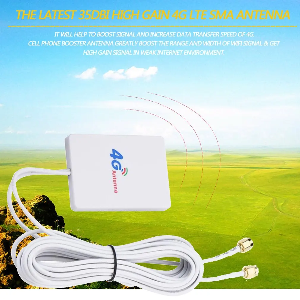 3m Kabel 3g 4g LTE Antenne med Høj Forstærkning For Huawei LTE-Modem med Router Aerea Con SMA Connettore Vandtæt Tape med Dual RG174 - 5