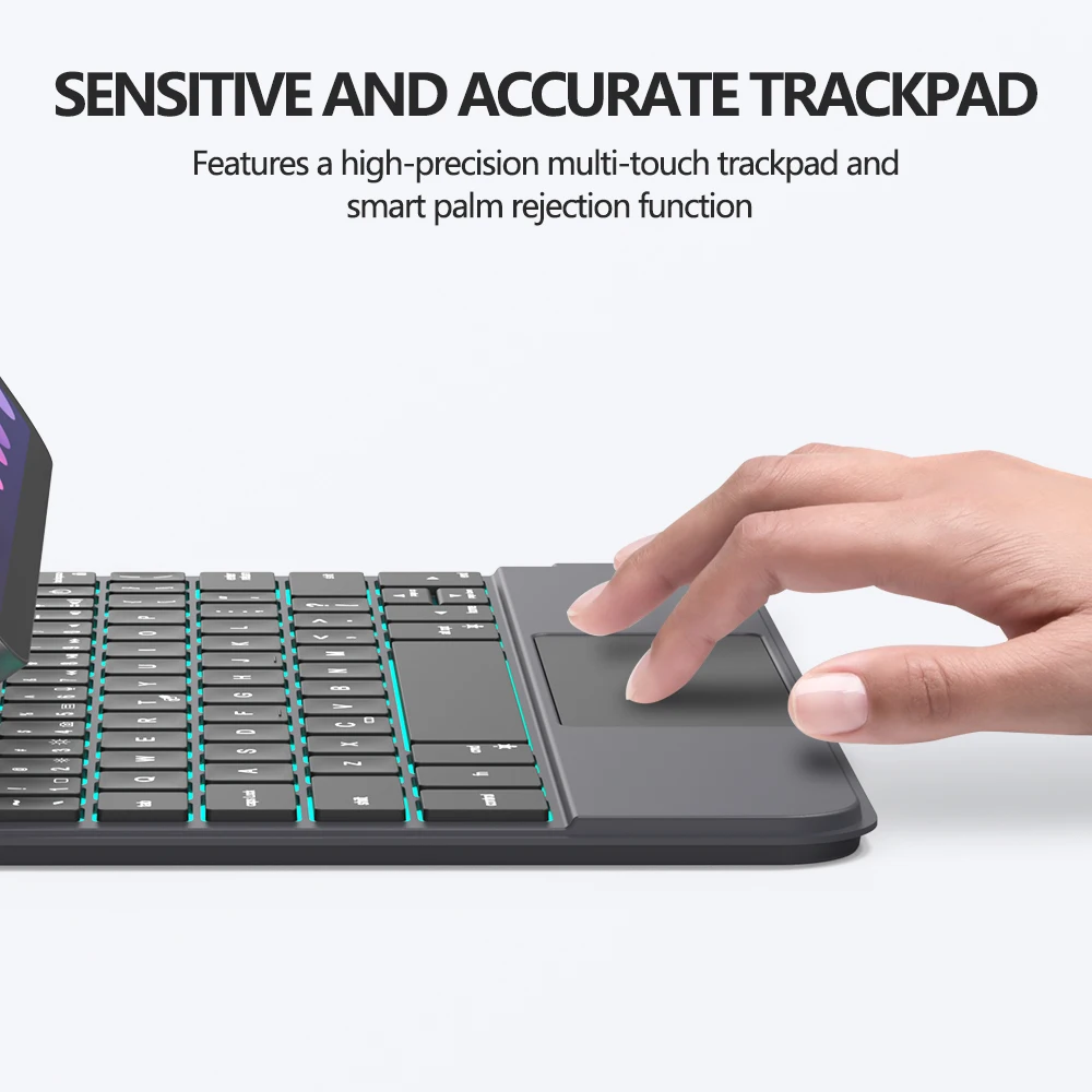GOOJODOQ Magiske Tastatur taske til iPad Mini 6 6th Generation af Flydende Cantilever Stå Multi-Touch Trackpad til iPad Mini 6 - 3