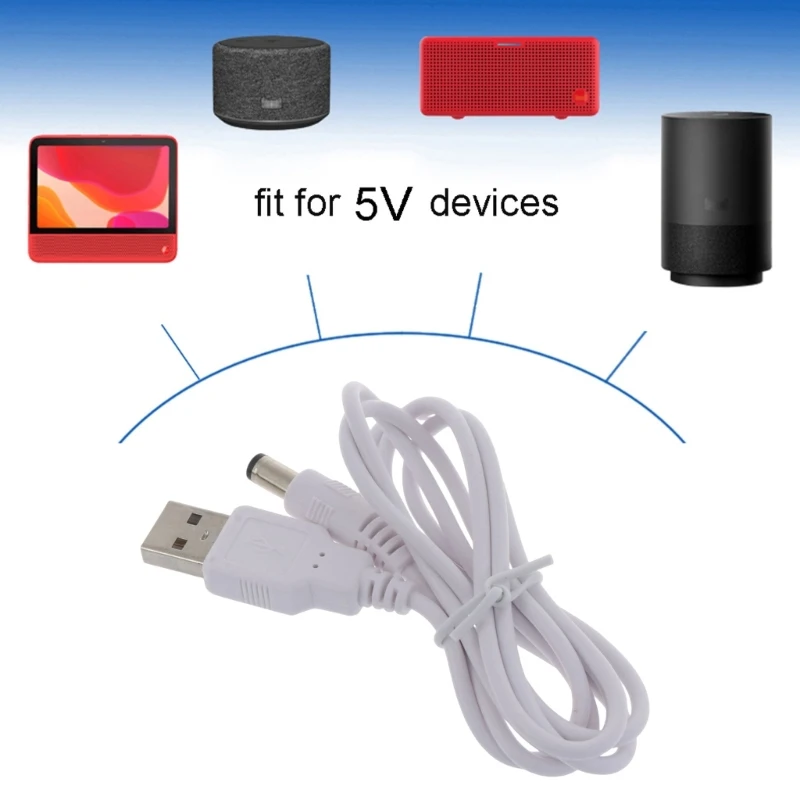 USB 2.0 til dc 5 v Opladning af USB-Ledningen til 5.5x2.5 mm 5V Oplader Kabel til Router-Ledning - 1