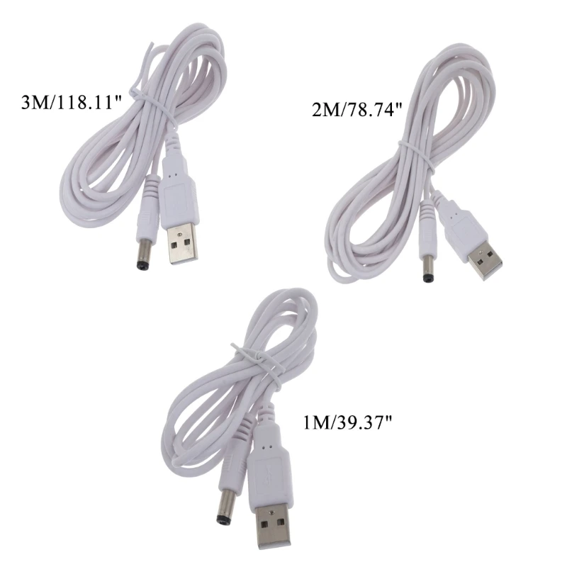 USB 2.0 til dc 5 v Opladning af USB-Ledningen til 5.5x2.5 mm 5V Oplader Kabel til Router-Ledning - 5