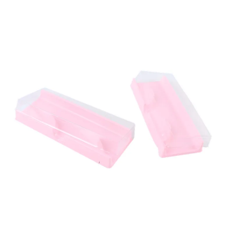 100pcs/set Plast Pink Beige Gennemsigtig Vipper Tilfælde Masse Øjenvipper Tilfælde Opbevaring Kassen Fyldes Op Tilfælde 40#41 - 5