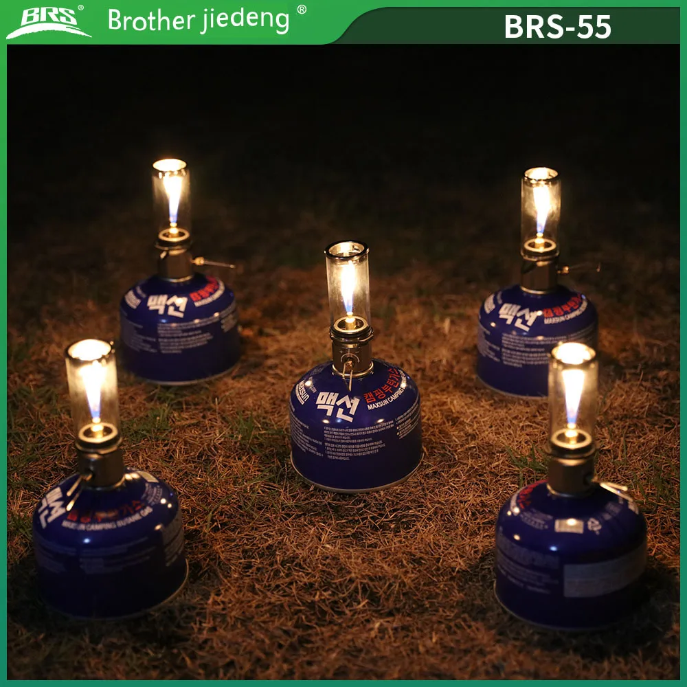 BRS Drømmende, Romantisk Lamp Mini Vindtæt Lys Lampe Gas Brænder Komfur Udendørs Camping Lys Telt Belysning Udstyr BRS 55 - 2