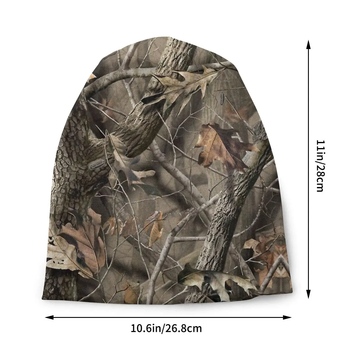 Ægte Træ Camo Camouflage Army Efteråret Kvindelige Varme Huer Dobbelt Anvendes Vindtæt Bonnet Hatte - 1