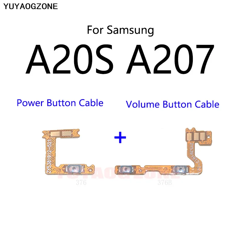 Power Knappen Lydstyrke Mute-Knappen On / Off-Flex Kabel Til Samsung Galaxy A10S A107F A20S A207F A50S A507F A70S A707F - 2