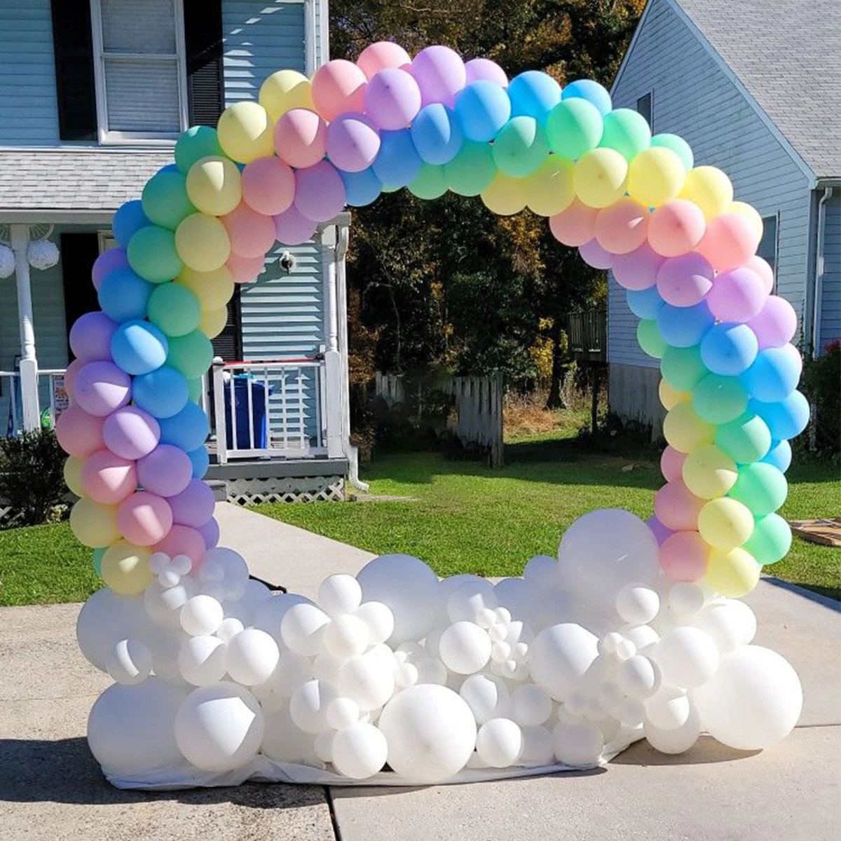 Plast Ballon Arch Ring DIY Krans Frame Indehaver Cirkel Ballon Stå Kolonne Base Baby Shower, Bryllup, Fødselsdag Part Indretning Børn - 3