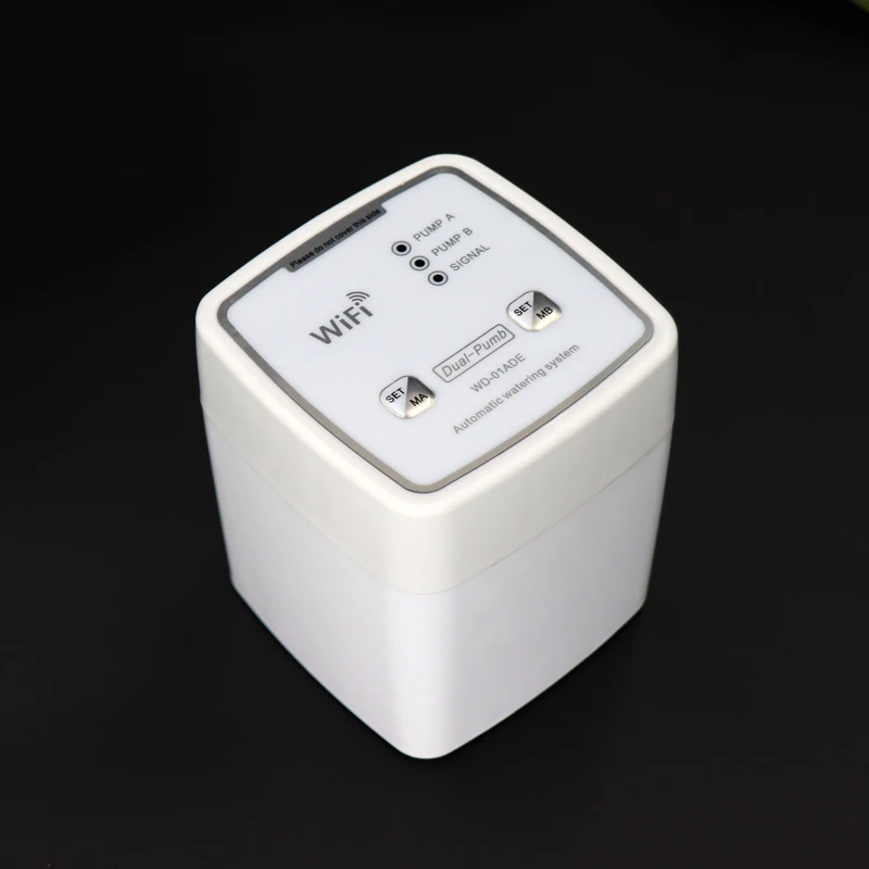 Ny Dobbelt Pumpe Have Wifi Kontrol Enhed Automatisk Vanding Vand drypvanding Vanding System Kit WIFI Mobile APP Control - 5