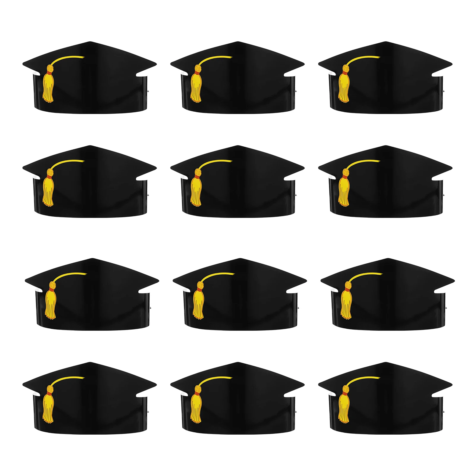 Eksamen Papir Cap-Caps Party Hatte Crown Grad Hat Kids 2022 Diy Dekorationer Bachelor Pandebånd Leverer Høj Børnehave, Skole - 0