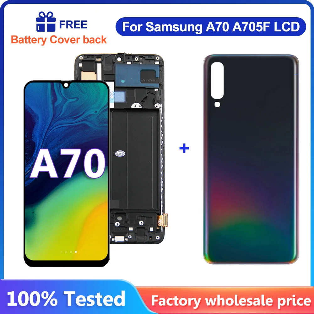 For Samsung Galaxy A70 LCD-Skærm Touch screen Digitizer Assembly Erstatning For Samsung Galaxy A70 A705FN A705F LCD-Skærm - 0