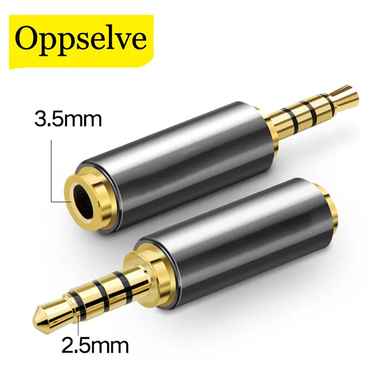 Jack 3,5 mm til 2,5 mm Audio Adapter 2,5 mm Male 3,5 mm Female Stik til Aux Speaker Cable Hovedtelefon Jack 3,5 Micphone - 0